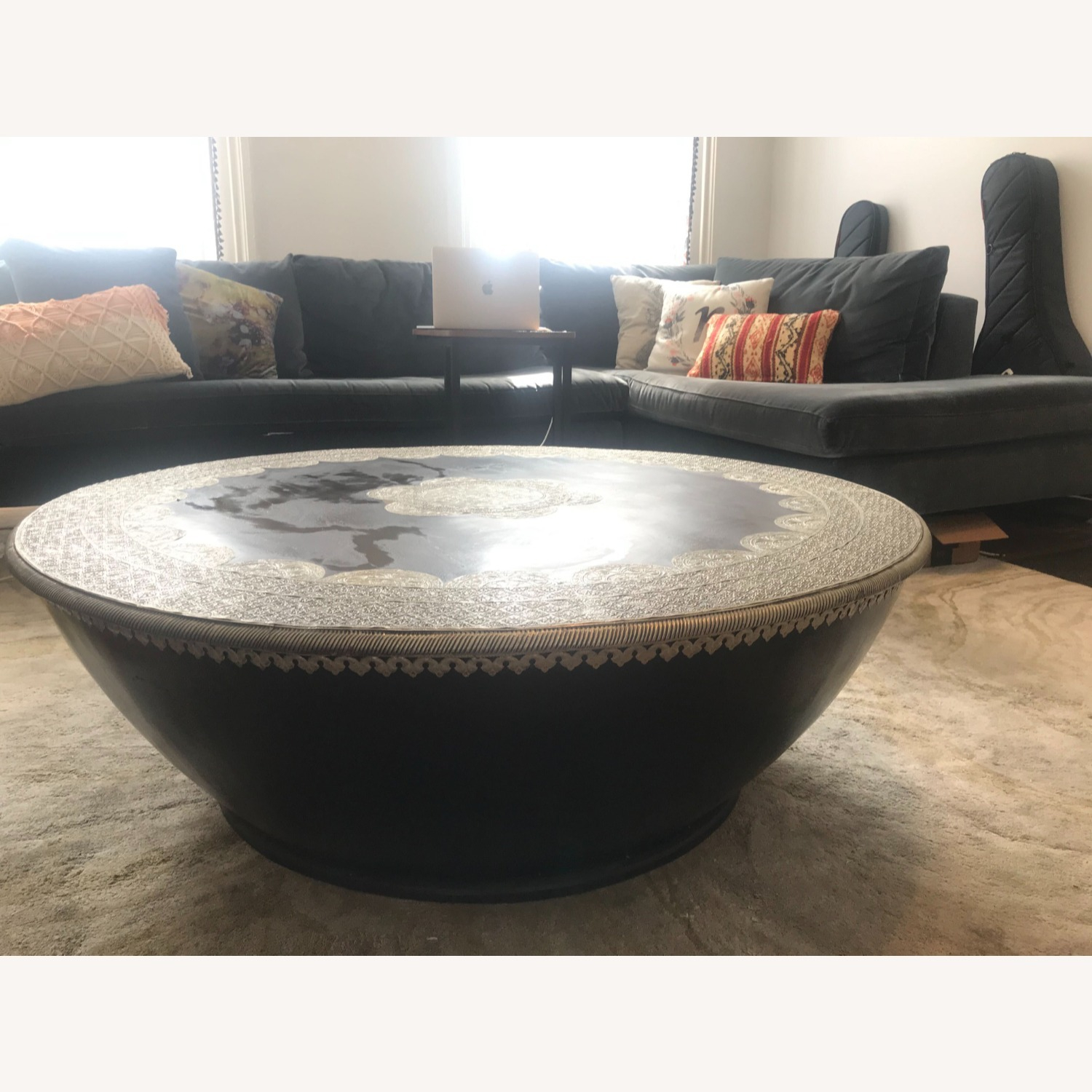 Anthropologie Embossed Meridian Coffee Table - Aptdeco for