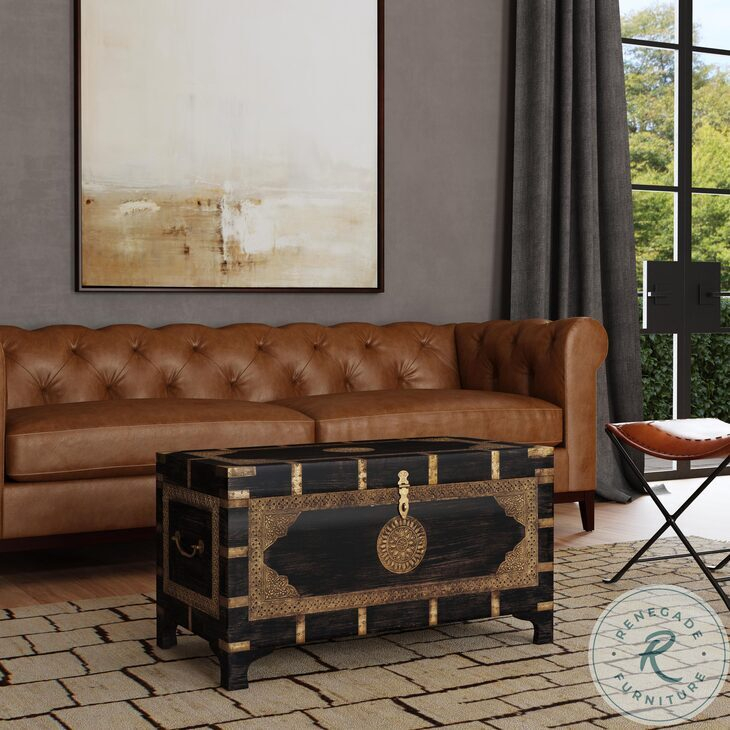 Artifacts Brown Storage Trunk Coffee Table From Butler | Coleman Furniture pertaining to Finding the Perfect Vintage Brown Storage Trunk Coffee Table for Your Home