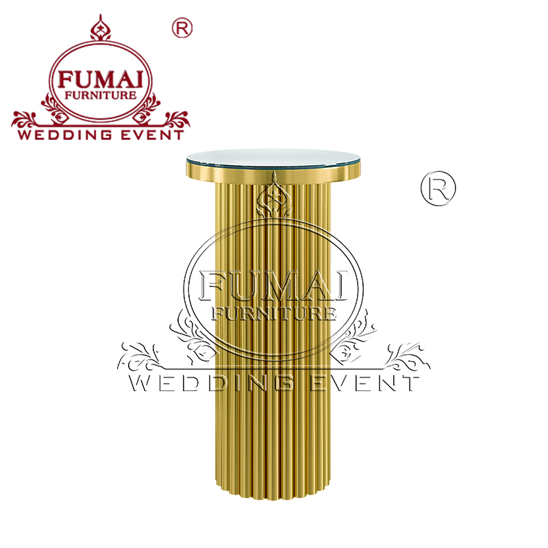 Banquet Cocktail Tables With Metal Pedestal Base - Fumai regarding