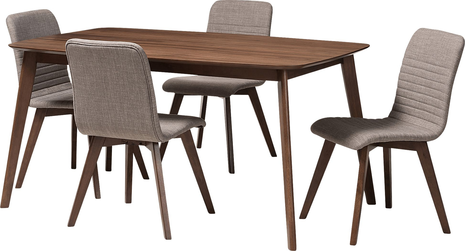 Becliffe Walnut Dark Wood Dining Set | Rooms To Go inside