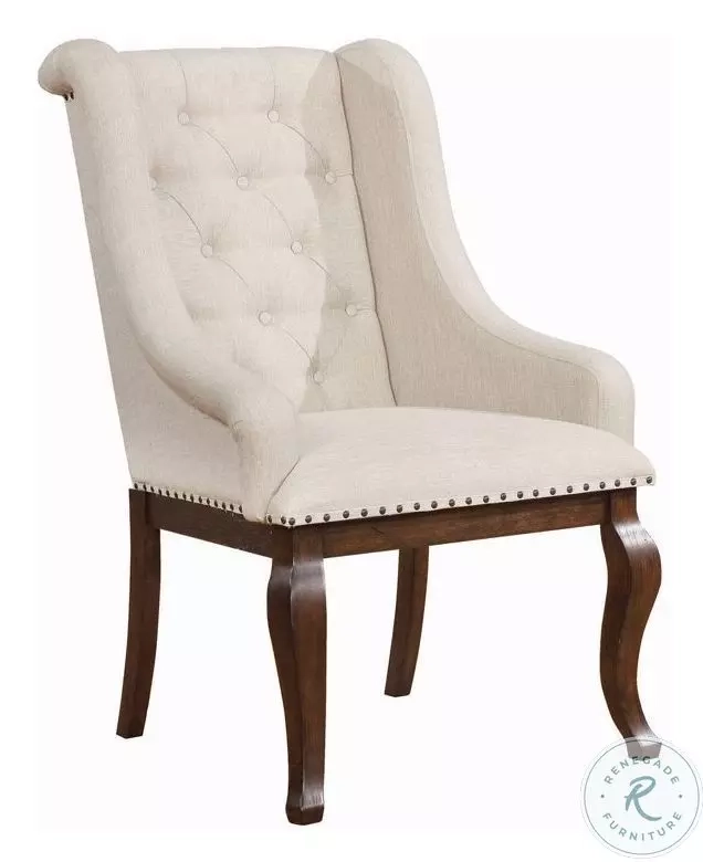 Brockway Antique Java Arm Chair Set Of 2 From Coaster | Coleman Furniture inside