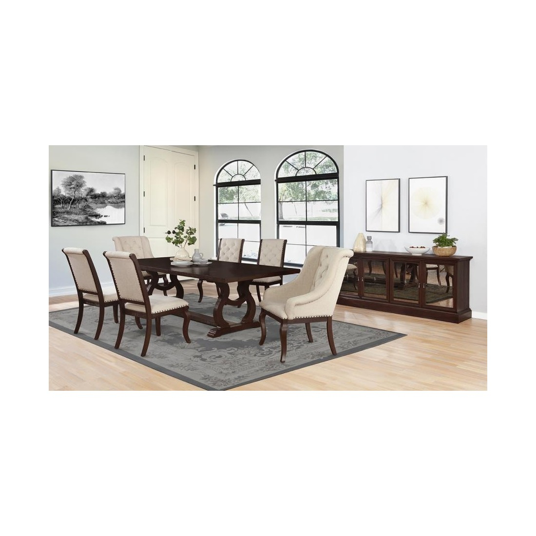 Brockway Cove 4-Door Server Antique Java in