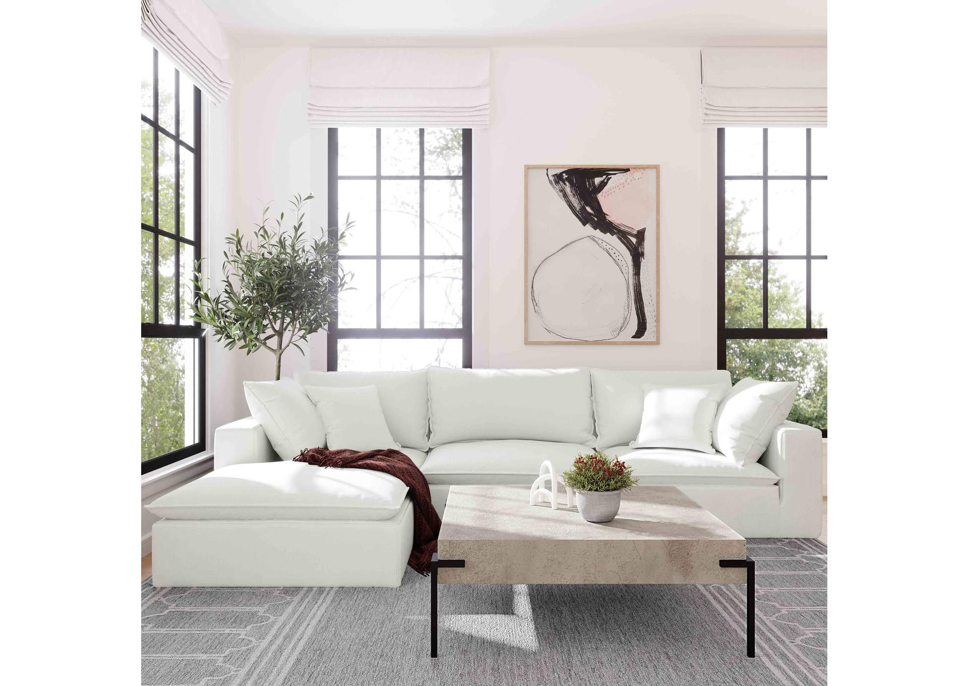 Cali Pearl Modular 4 Piece Sectional inside Expert Insights on Choosing and Caring for a Ciara Pearl Sectional