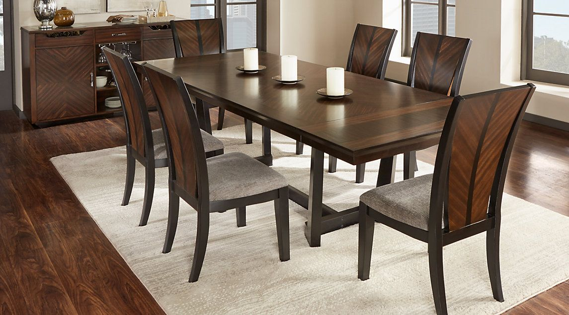 Dark Wood Dining Room Sets pertaining to