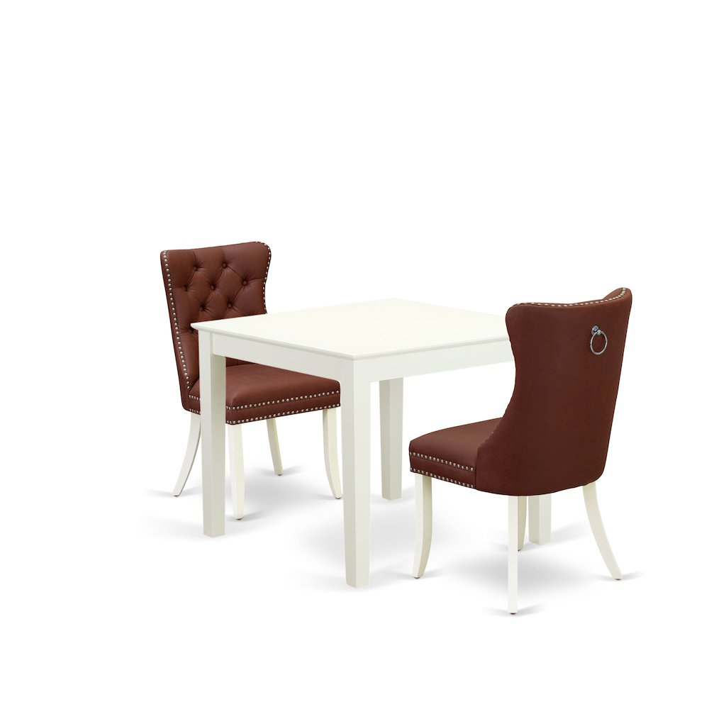 East West Furniture 3 Piece Dinette Set For Small Spaces Contains A ... inside Finding the Perfect 3-Piece Dinette Set for Small Spaces