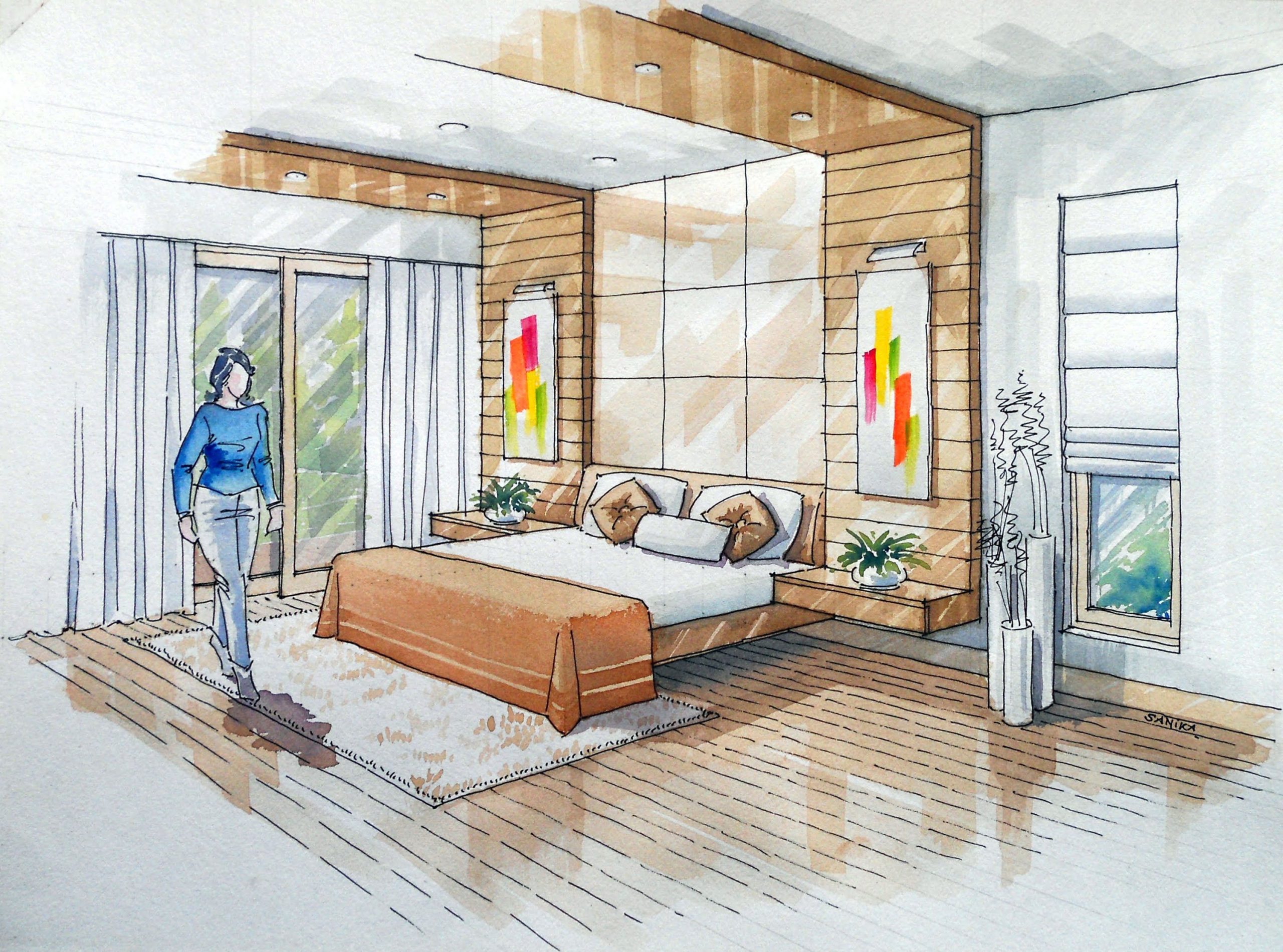 Interior Design Perspective Drawing Tutorial - Design Talk inside