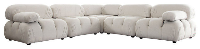 Paloma 5Pc Modular 111&amp;quot; Corner Sectional - Transitional - Sectional ... regarding Discovering Comfort and Style A Deep Dive into the Paloma Modular Sectional