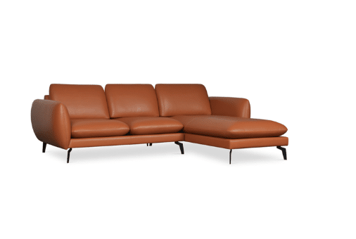 Paloma Leather Sectional - Prestige Solid Wood Furniture inside