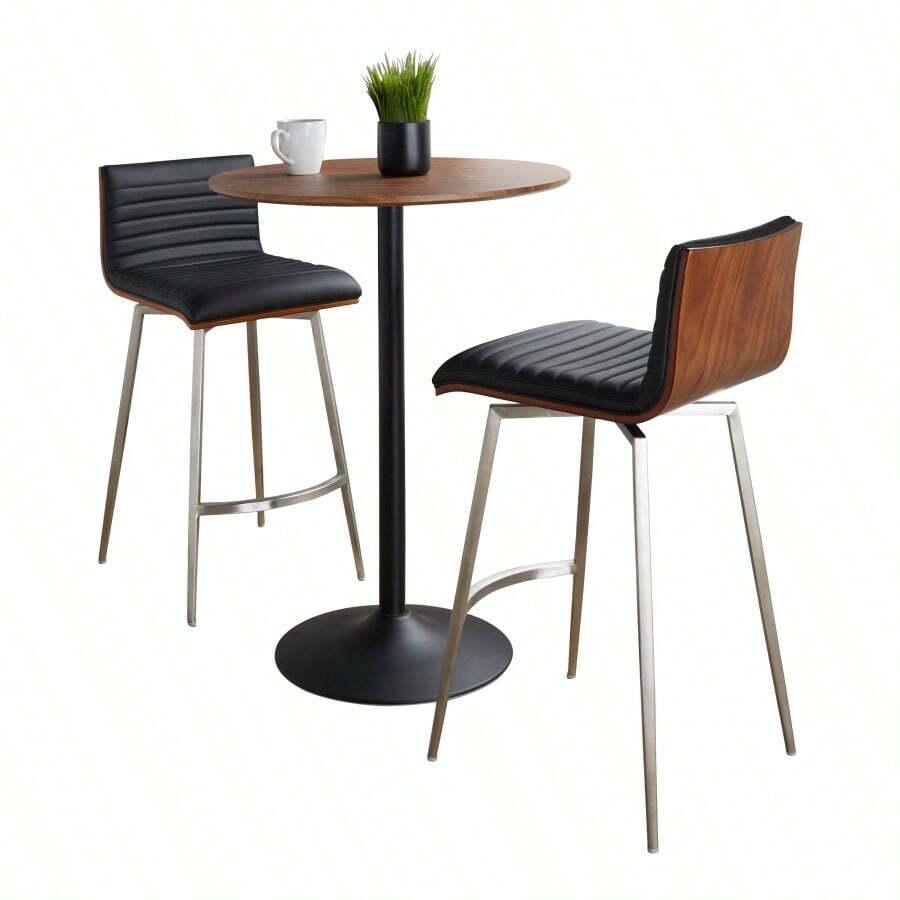 Pebble-Mason Swivel Mid-Century Modern Counter Height Dining Set With ... for Unpacking the Versatility of the Mason Swivel Chair Set