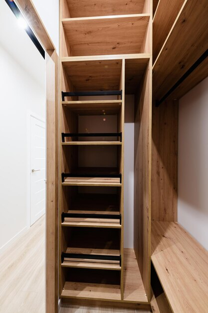 Premium Photo | New Clean Empty Natural Wood Wardrobe For Things intended for Caring for Your Natural Wood Wardrobe Expert Insights for Longevity