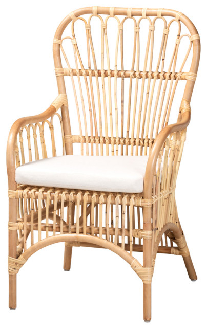 Sashela California Coastal Rattan Armchair - Tropical - Dining Chairs ... for The Enduring Appeal of Sashela Rattan Armchairs for Coastal Living