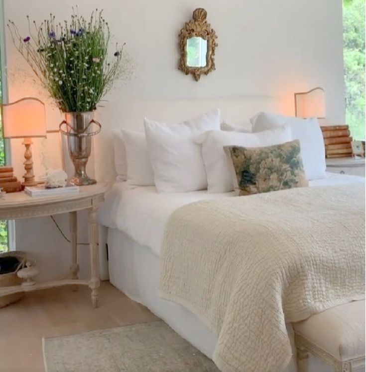 Creating a Serene Bedroom with a Smokey Blue Farmhouse Wardrobe