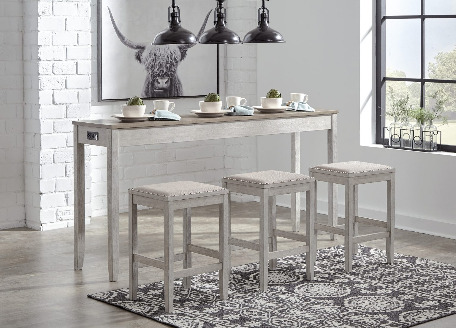 Skempton Counter Height Dining Set – Ashley Homestore with regard to