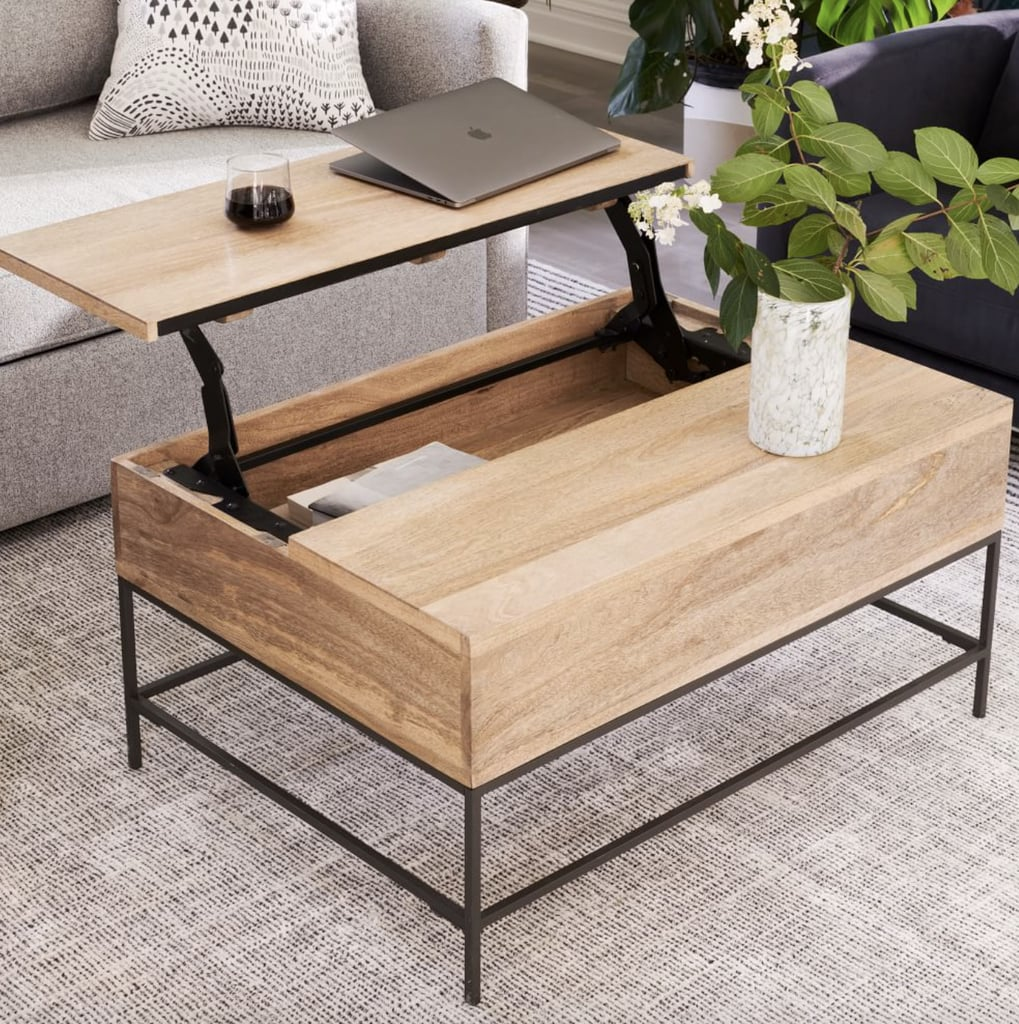 The Best Lift-Top Coffee Tables | 2022 | Popsugar Home pertaining to The All-in-One Coffee Table Cherry Finish Pop-Up Tops and Secret Storage