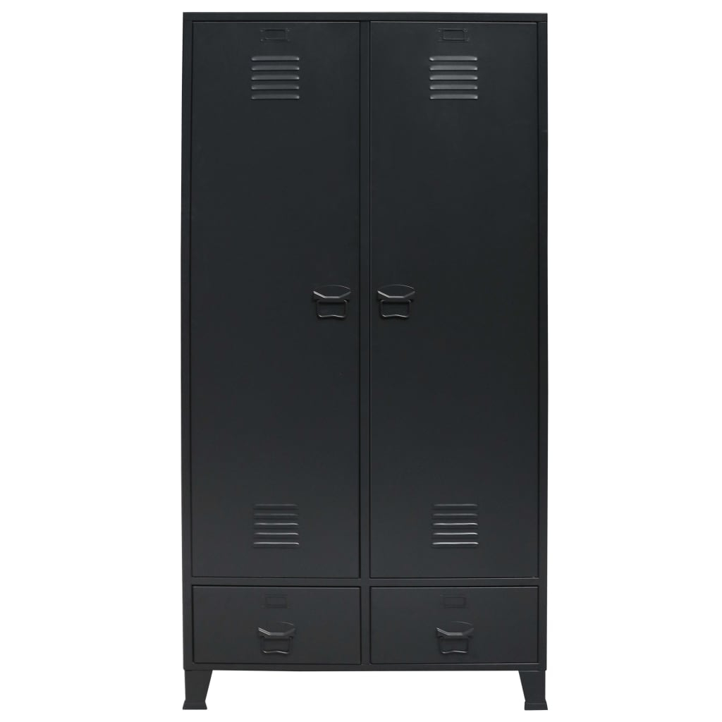 Your Guide to the vidaXL Black Steel Wardrobe for a Modern Home