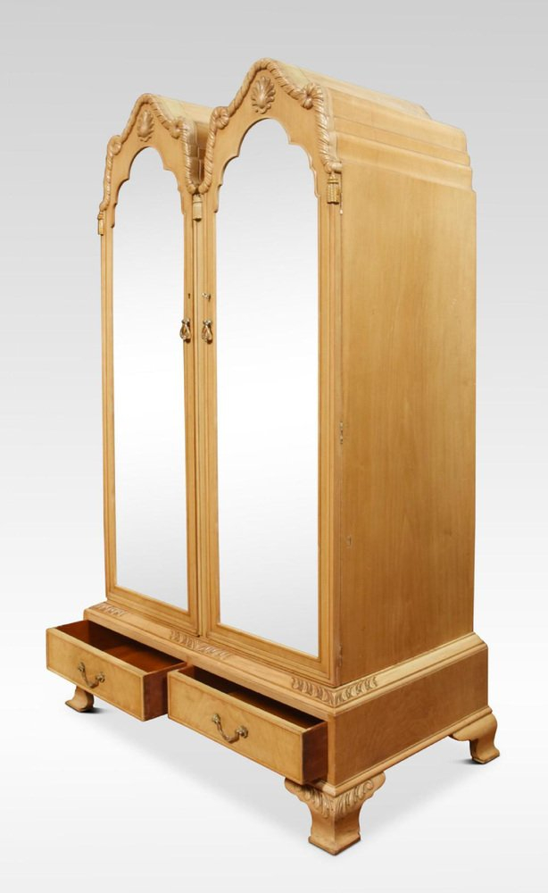 Walnut Wardrobes, 1890S, Set Of 2 For Sale At Pamono regarding A Closer Look at the Craftsmanship of Walnut Render Wardrobes