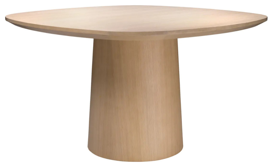 Wooden Pedestal Dining Table, Eichholtz Motto - Transitional - Dining ... inside