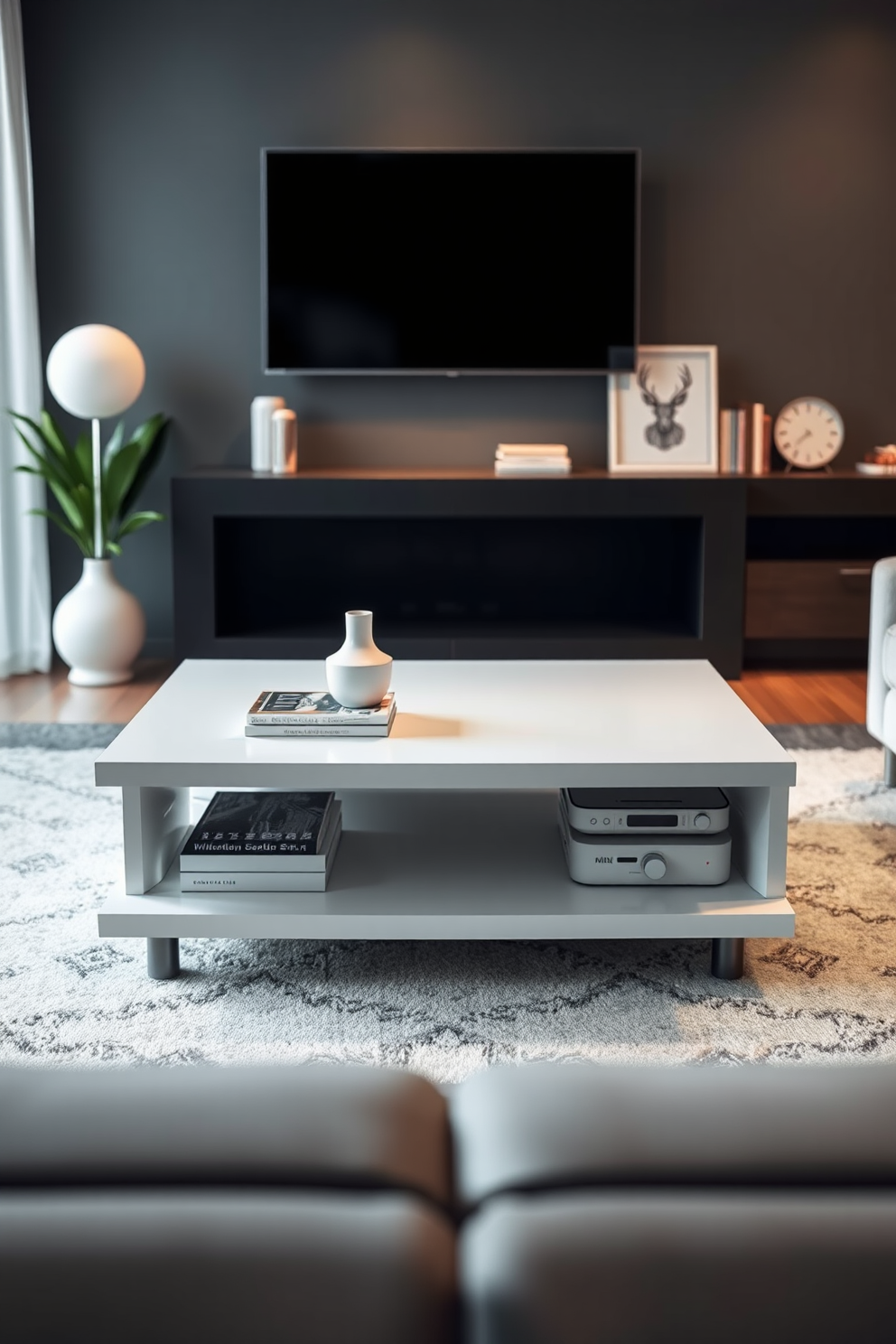 10 Ideas And Inspiration For White Coffee Tables - Afullmug.com pertaining to Modern White Coffee Table With Glass Legs &amp;amp; Floating Rectangular Top