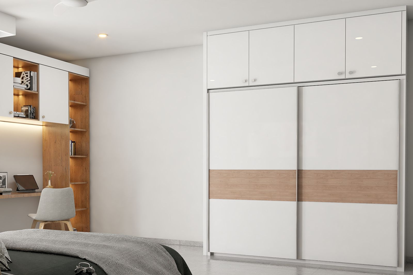 100+ Best Sliding Door Wardrobe Designs For Bedroom 2022 - Livspace pertaining to Maximizing Space and Style with a Light Gray Sliding Door Wardrobe