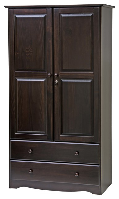 100% Solid Wood Smart Wardrobe/Armoire/Closet - Transitional - Armoires ... inside Timeless Elegance Finding the Perfect Solid Wood Armoire