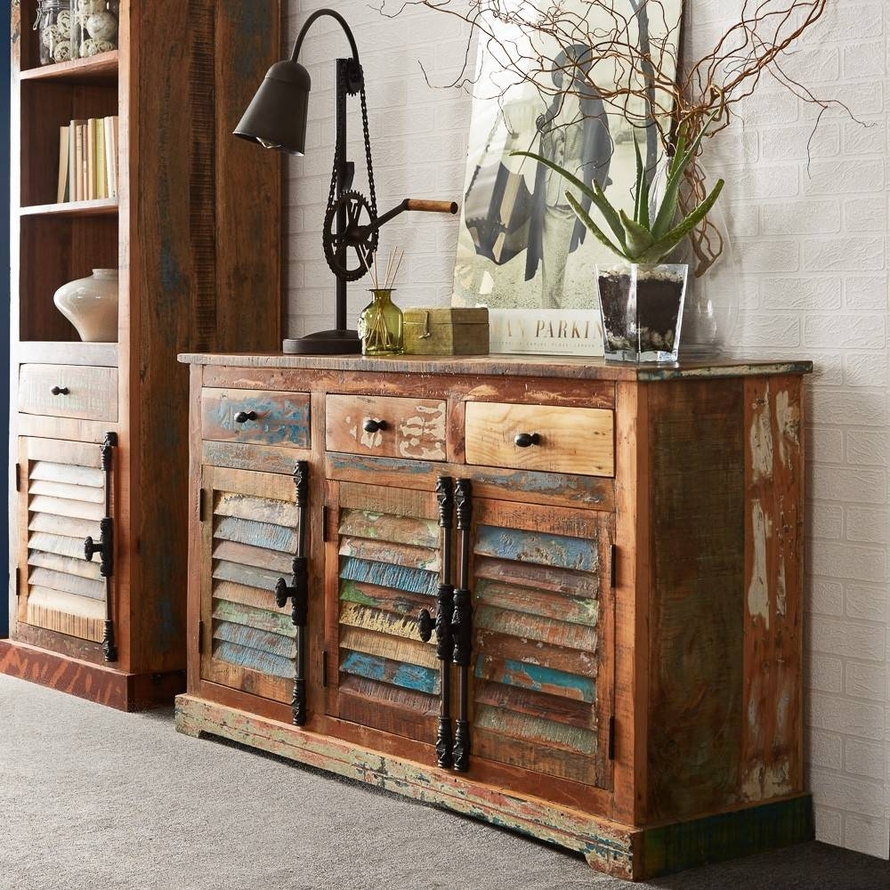 15 Best Reclaimed Wood Sideboards within The Craftsmanship Behind Your Wood 63x30&amp;quot; Patchwork Sideboard