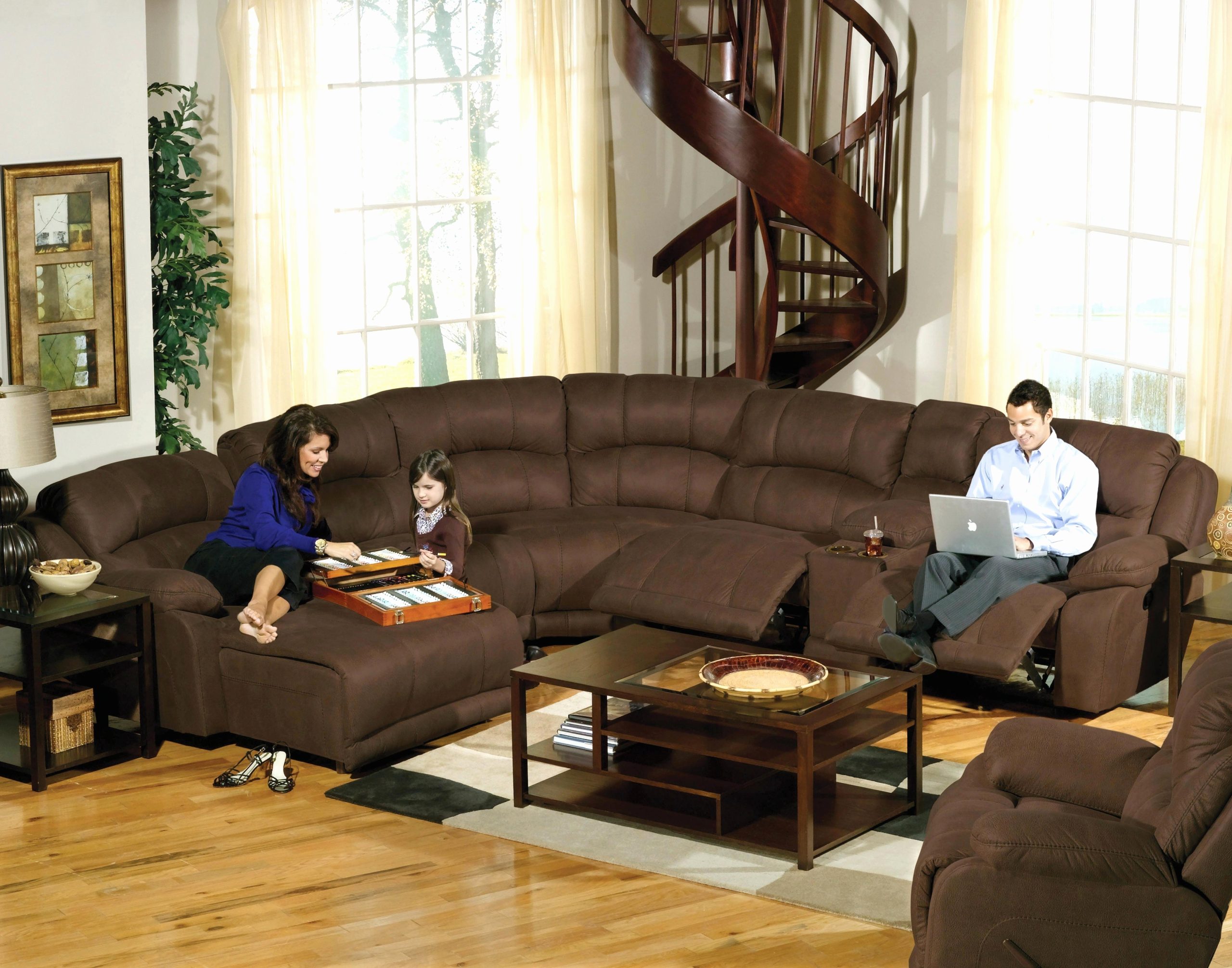 15 Photos Brown Sectionals With Chaise with regard to Maximizing Comfort and Style The Sterling 4-Piece Brown Sectional