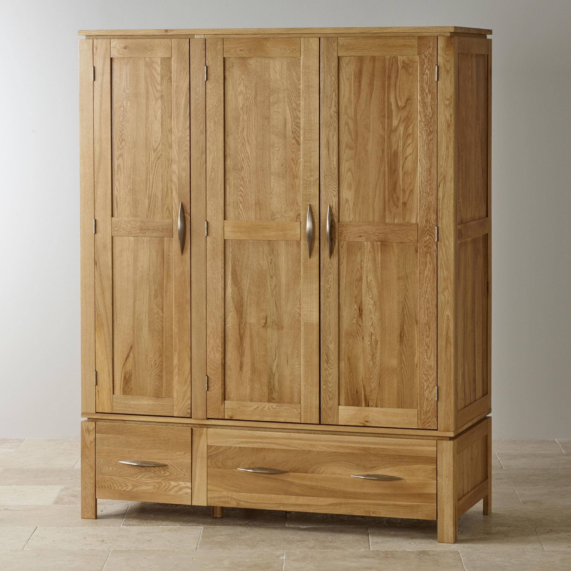 15 The Best Oak Wardrobes regarding Oak Solid Wood Wardrobe, Natural Wood, 35.4X22X78.7 In, 2-Door Type A