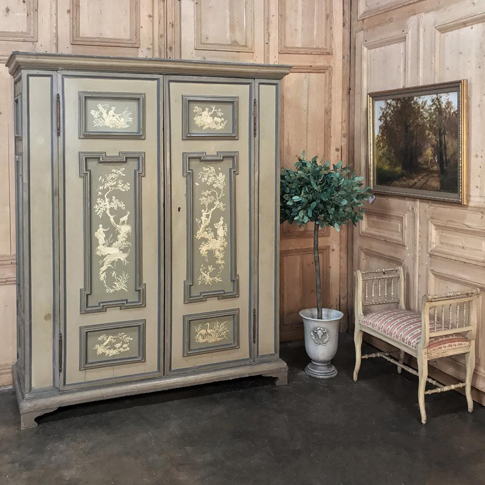 18Th Century Italian Neoclassical Hand Painted Armoire For Sale At 1Stdibs intended for The Craftsmanship Behind the Glasglow Armoire A Deep Dive