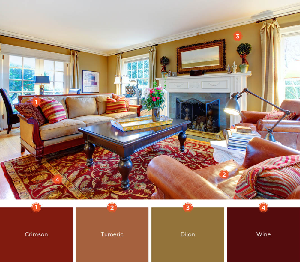 20 Inviting Living Room Color Schemes | Living Room Color Schemes, Warm ... with Transform Your Rustline Home with the Inviting Palette of Warm Colors