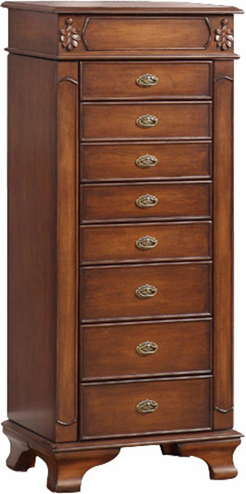 25 Beautiful Rustic Jewelry Armoires | Zen Merchandiser throughout Traditional Solid Wood Wardrobe Armoire, Smokey Blue