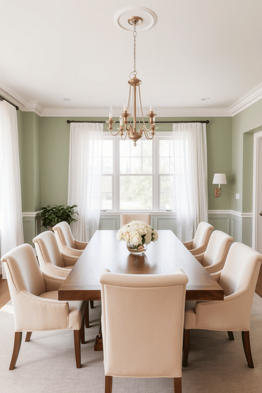 25+ Green Dining Room Design Ideas For A Stylish Home – Engineers And ... pertaining to Designing a Serene Dining Space The Power of Muted Harmony