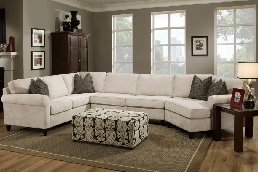 27 Elegant Living Room Sectionals | Living Room Sectional, Sectional ... with regard to Ciara Upholstered 3 Piece Sectional Sofa In Pearl