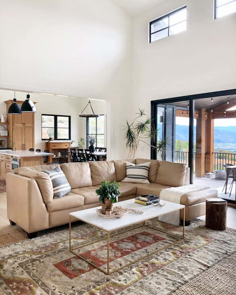 34 Effortless Ways To Decorate Around A Beige Couch pertaining to Indulge Upholstered Modular L-Shaped Sectional, Beige, 6-Piece: 3 Armless Chair, 3 Corner Chair, Down Stuffed Velvet