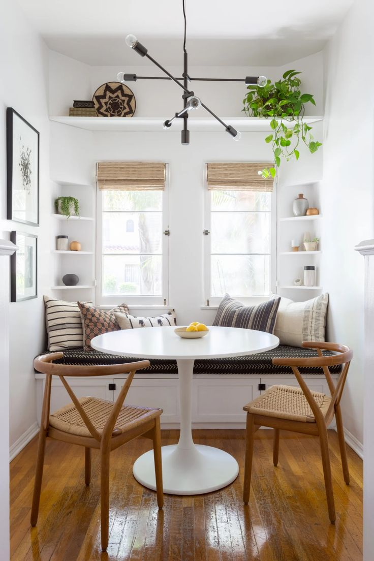 6 Tips For Creating A Cozy Breakfast Nook | Interior Design, Dining ... for Creating Cozy Nooks with a Set of Two Pebble Chairs