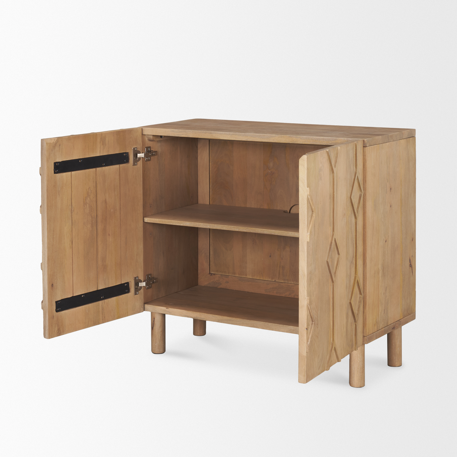 70643 - Heera Light Brown Diamond Motif W/ Shelf Accent Cabinet within The Enduring Appeal of the Heera Dark Brown Diamond Motif Sideboard An Insider Look