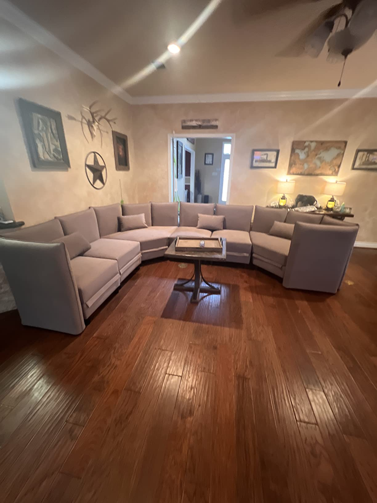 $87/Mo - Finance Llappuil Modular Sectional Sofa With Storage Oversized ... in The Art of Arranging Your Brown L-Shaped Velvet Sectional