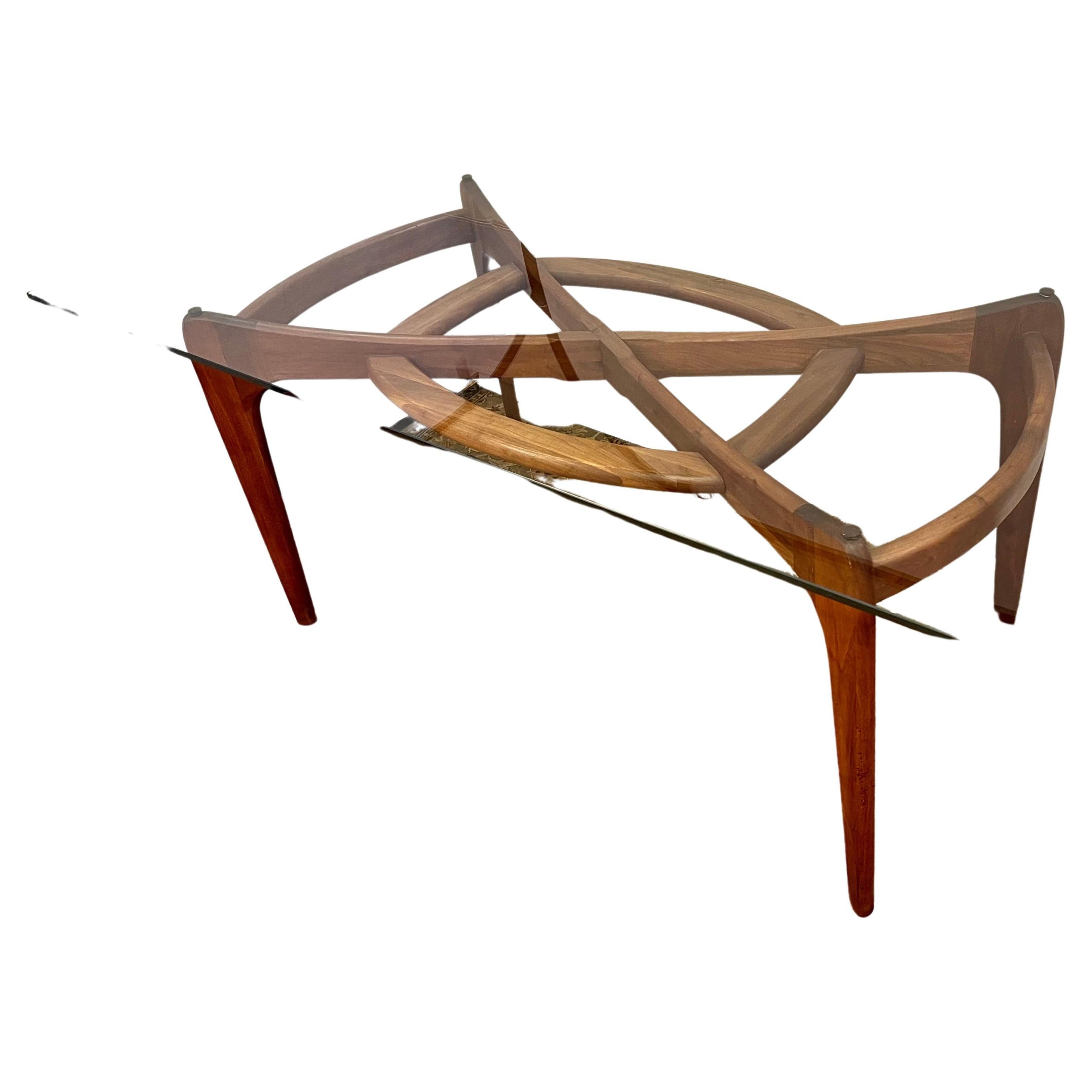 Adrian Pearsall Compass Dining Room Table Desk Writing Table Iconic Midcentury At 1Stdibs throughout Compass Rectangle Cocktail Table