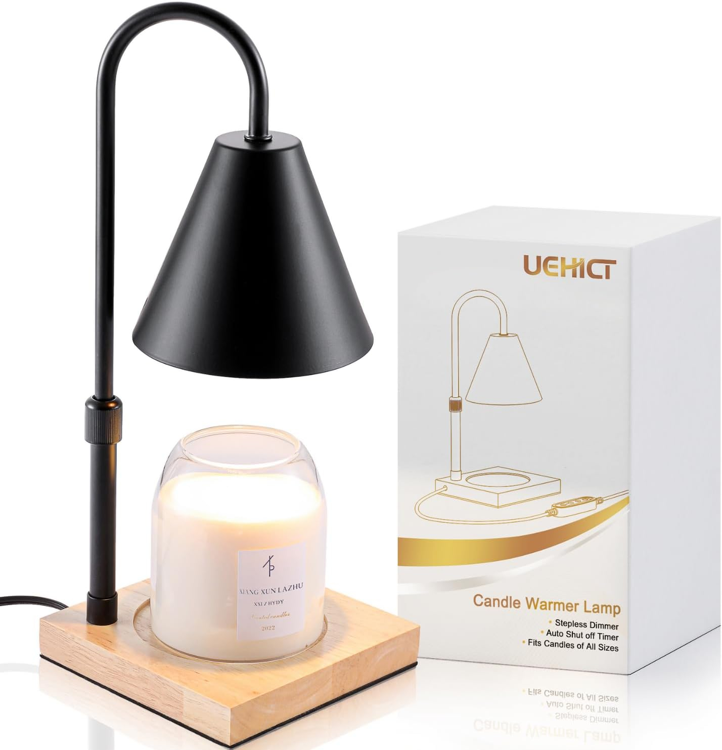 Amazon.com: Uehict Electric Candle Warmer Lamp, Height Adjustable ... with Unlock Perfect Fragrance Diffusion with Our Featured Candle Warmer Lamp