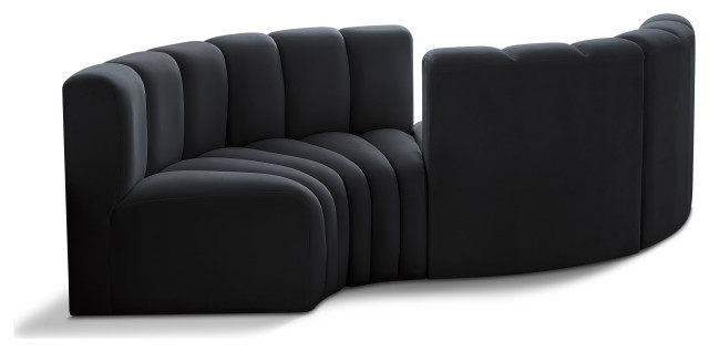 Understanding the Arc Velvet Upholstered S-Shaped Sectional A Deep Dive