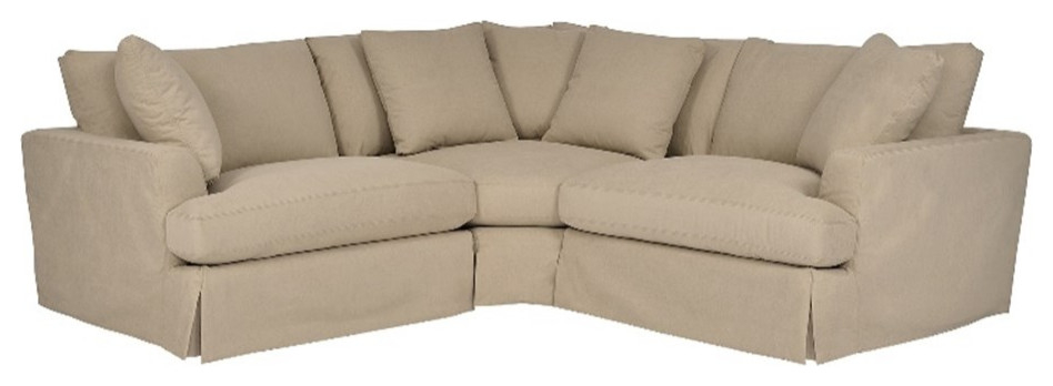 Armen Living Ciara 3-Piece Upholstered Polyurethane Sectional Sofa In ... inside Armen Living Ciara 3-Piece Upholstered Polyurethane Sectional Sofa In Brown