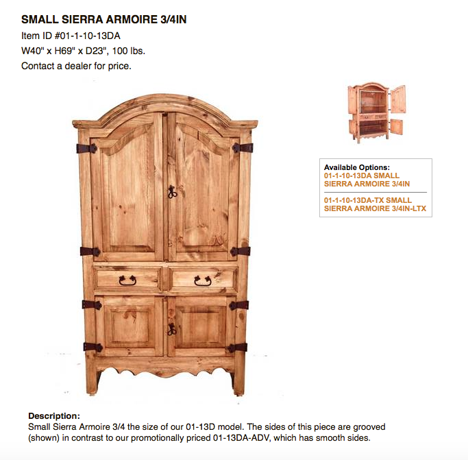 Armoires - Discount Rustic Furniture regarding How to Identify and Appreciate a Genuine Sierra Armoire