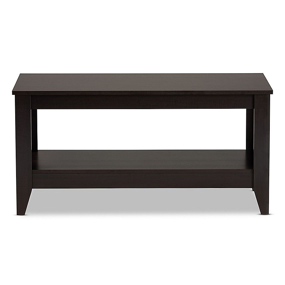 Baxton Studio Elada Coffee Table In Wenge Wood Nebraska Furniture Mart ... for A Closer Look at the Baxton Studio Elada Modern Coffee Table