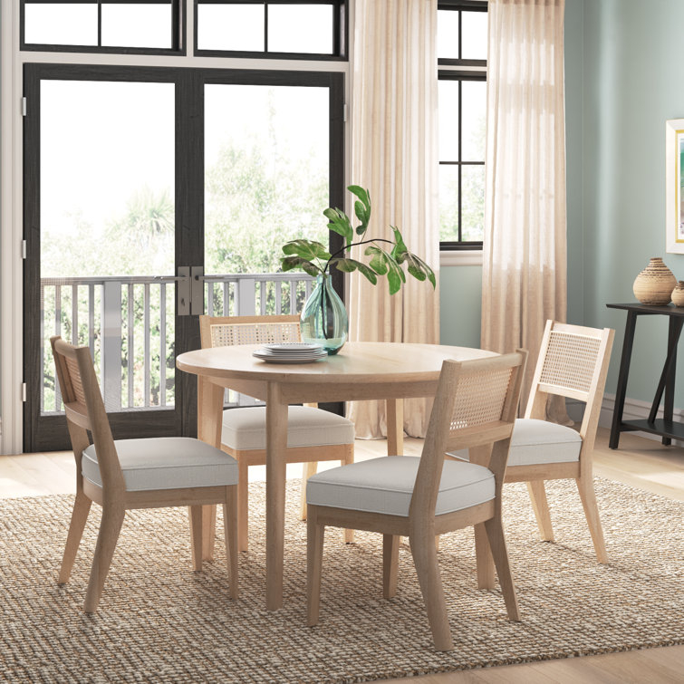 Beachcrest Home Landeros 5 Piece Round Dining Set &amp;amp; Reviews | Wayfair with regard to Hayden 5-Piece Round Dining Set