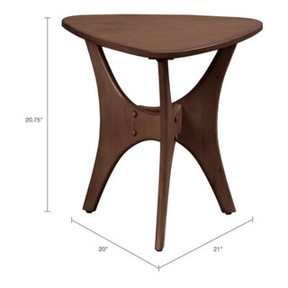 Blaze Triangle Wood Side Table, Belen Kox - Contemporary - Coffee ... inside Blaze Triangle Coffee Table, Belen Kox