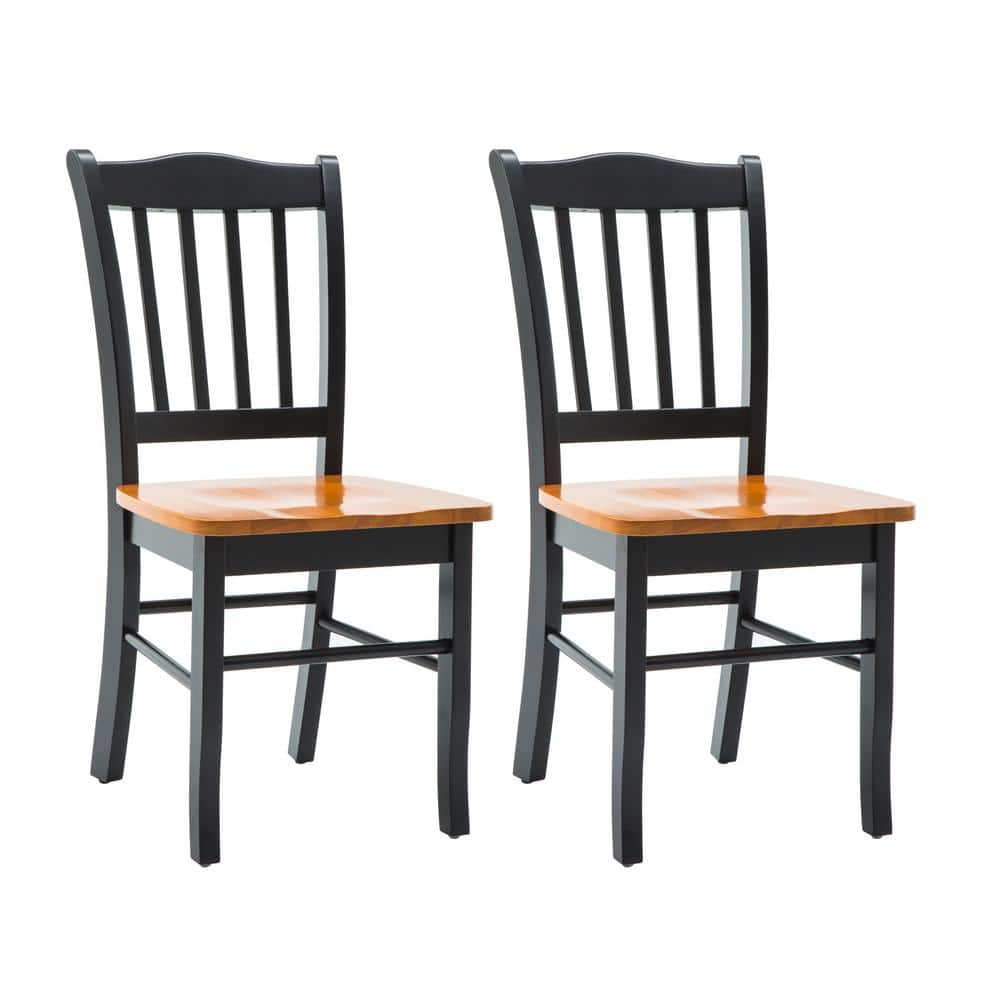 Boraam Black And Oak Shaker Dining Chair (Set Of 2) 30536 - The Home Depot inside The Enduring Appeal of Black and Oak Shaker Dining Sets