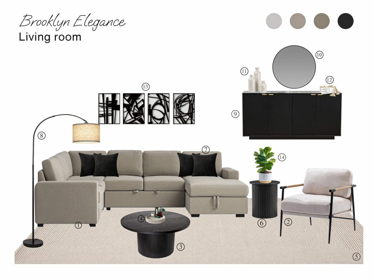 Crafting Brooklyn Elegance Your Living Room Shopping Guide Essentials
