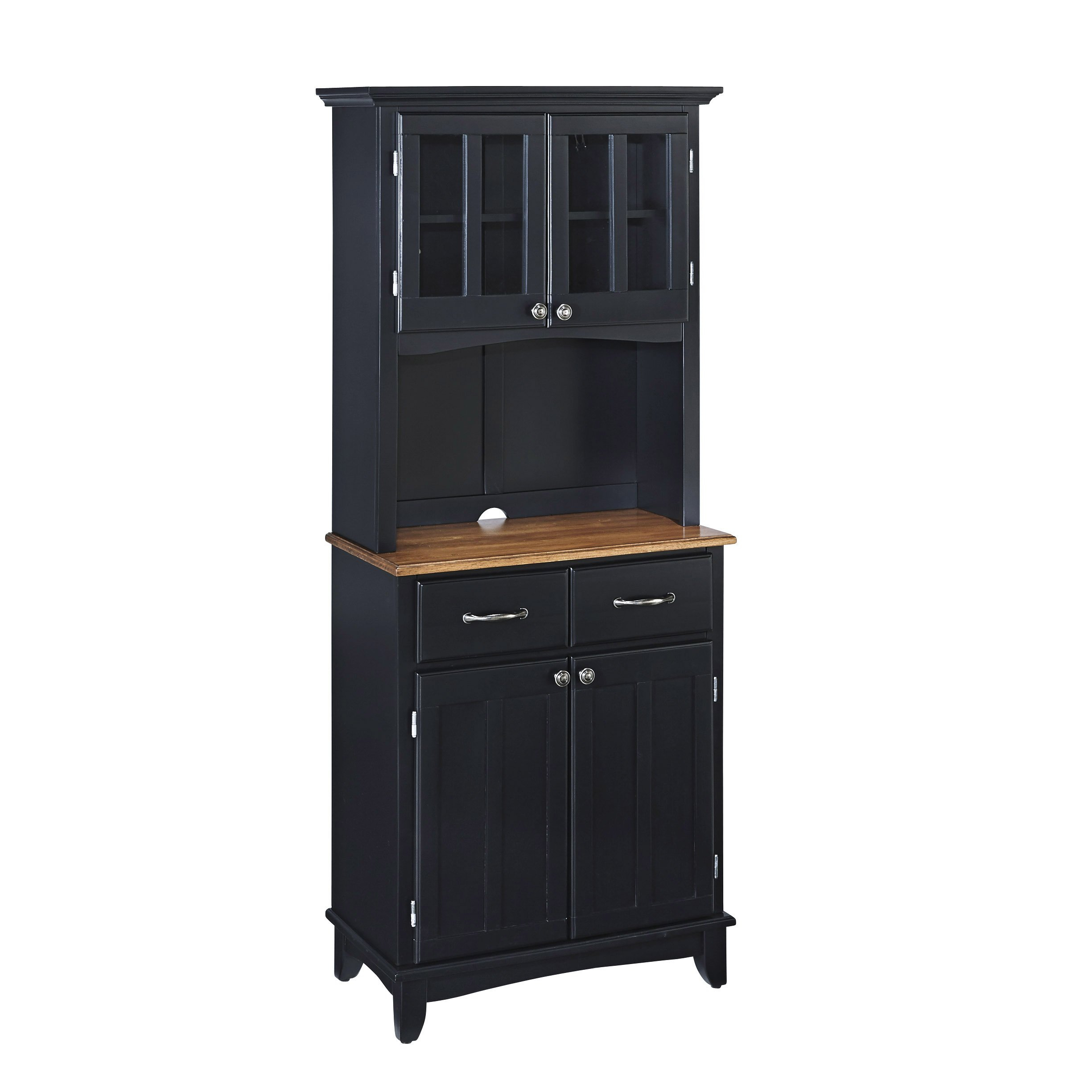 Buy Home Styles Buffet Of Buffets Black With Cottage Oak Wood Top And ... for Unveiling the Pasadena Buffet Cabinet Its Black Oak Finish Explained