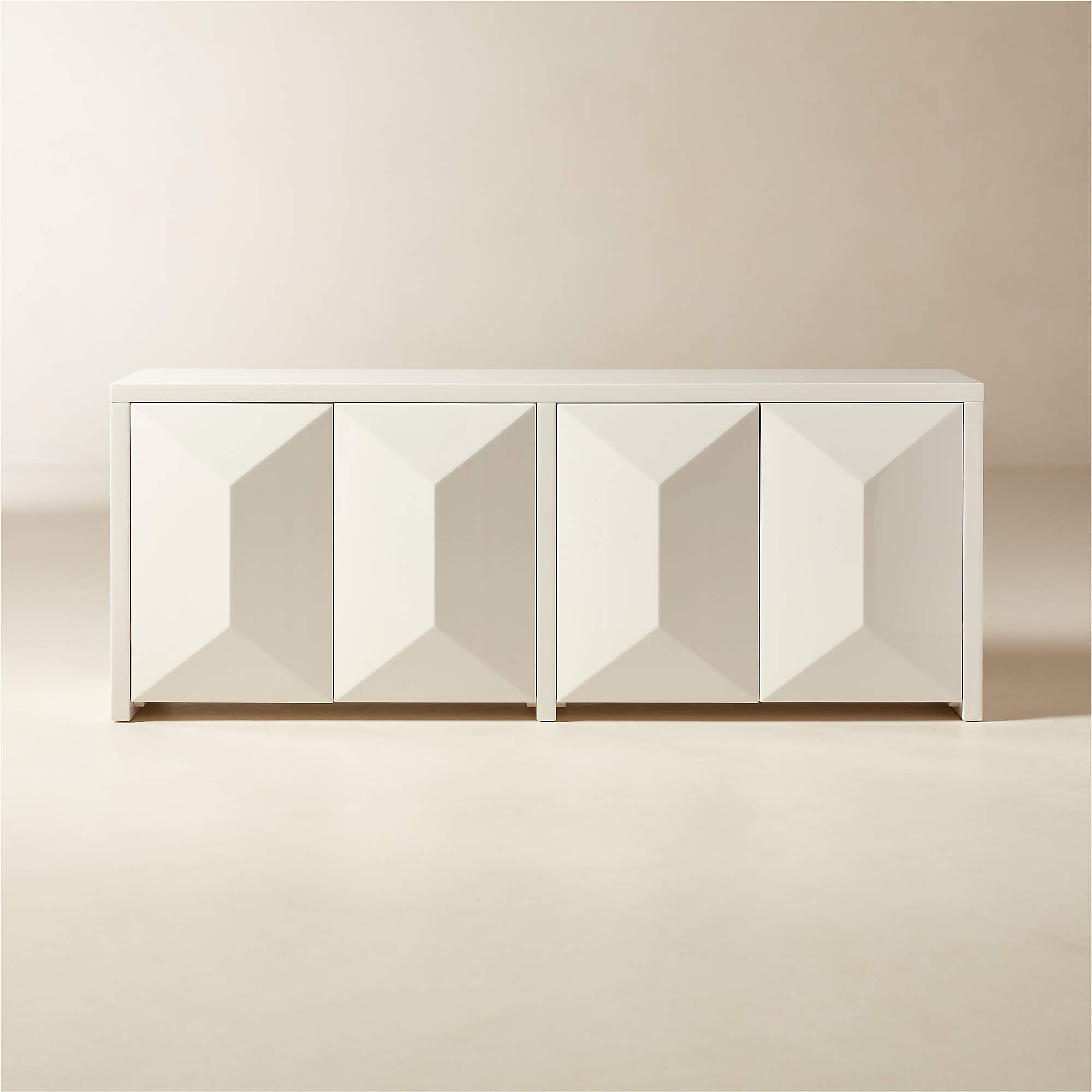 Cairo Warm White High-Gloss Lacquered Credenza 72&amp;quot; + Reviews | Cb2 Canada inside A Closer Look at the Magnus 72&amp;quot; Mirrored Credenza White Design Insights