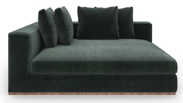 Caracole Uph-024-Chr1-A Bello Corner Raf Chaise - Hickory Park Furniture in Bello Corner Raf Chaise