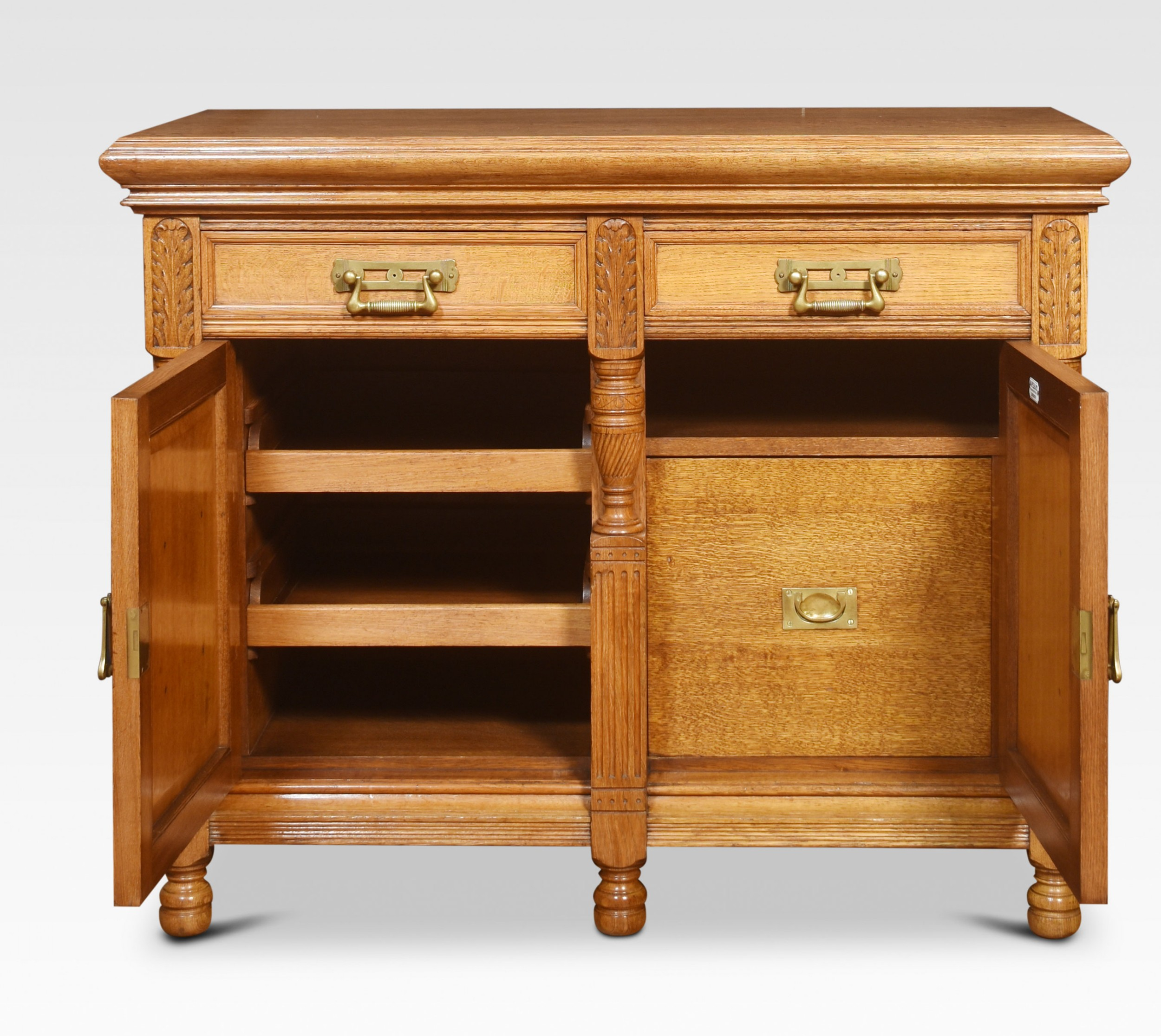 Carved Oak Two Door Sideboard with Unlocking the Charm of Your Brown Oak 2-Door Sideboard, Oroa Claremont